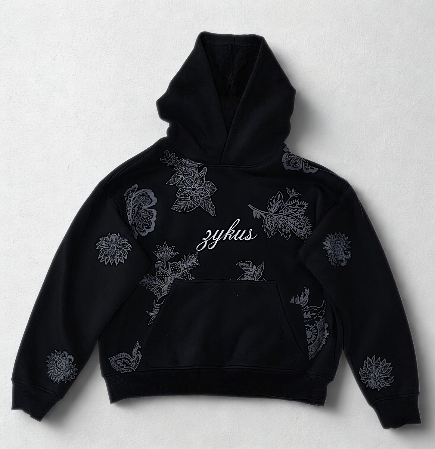 FLOWER EMBROIDERY HOODIE