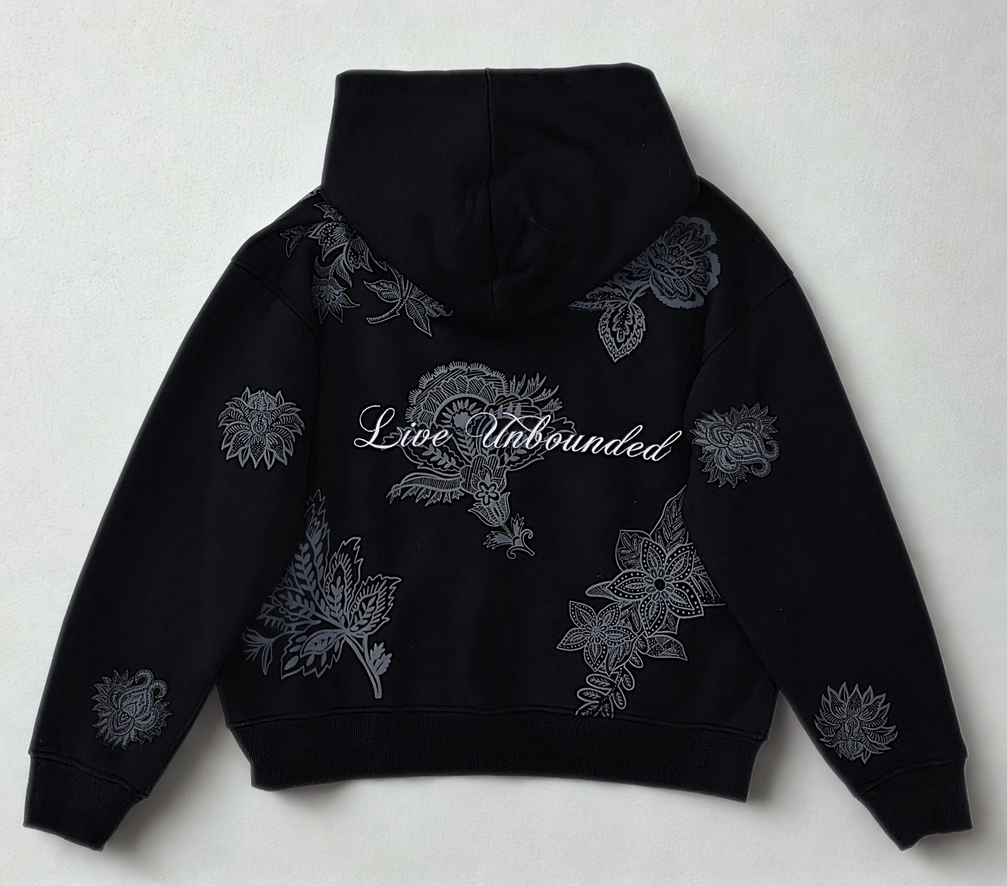 FLOWER EMBROIDERY HOODIE